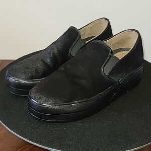 SKECHER Street Black Calf Hair Uplift platform sneakers. sz.7C. VGUC (#764)